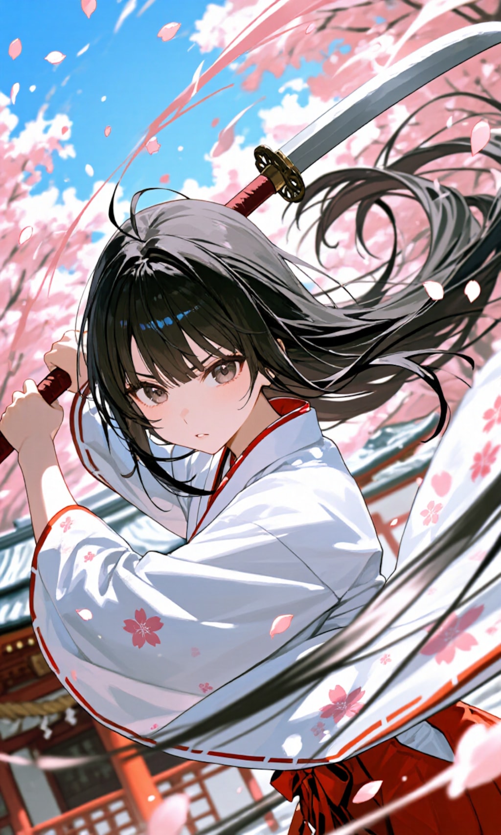 薙刀女子　桜嵐