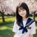 桜＋菜の花＋セーラー服=春爛漫1(11枚) 2枚目