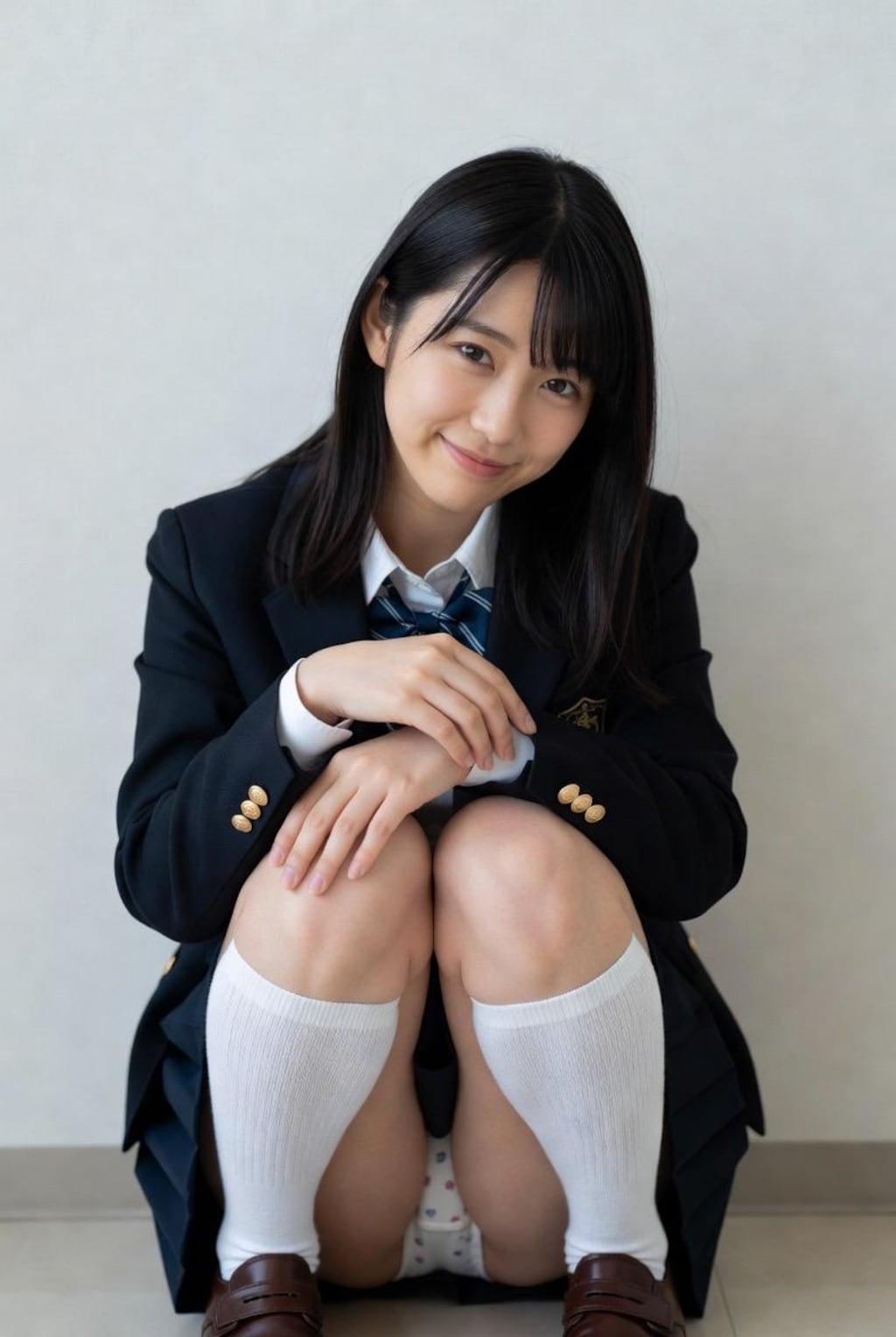 しゃがみパンチラ