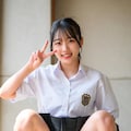 しゃがみパンチラ 7枚目