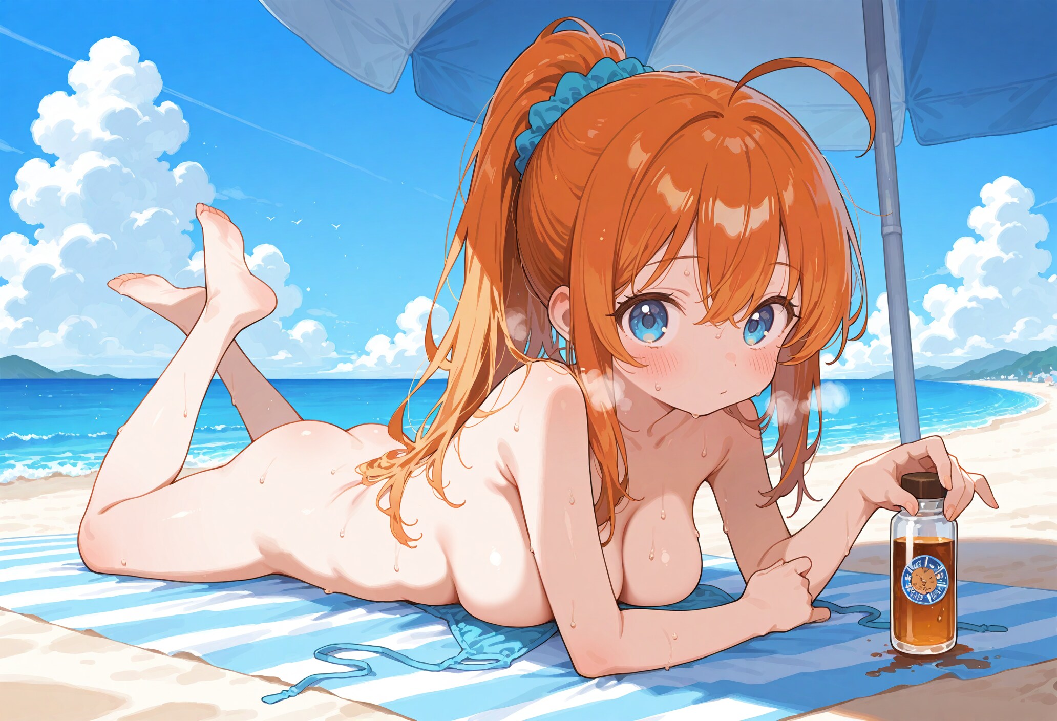 砂浜の少女