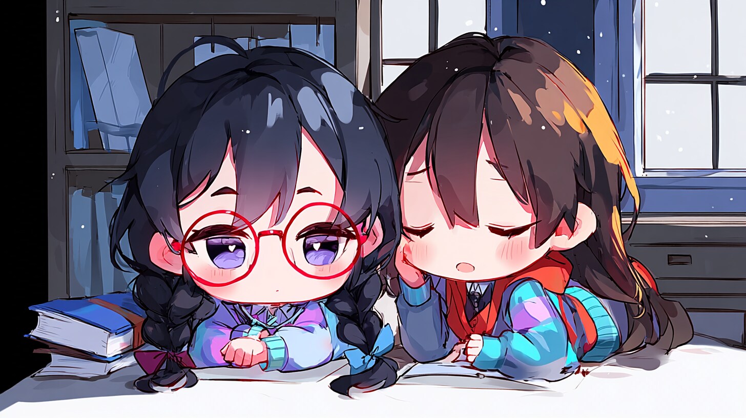 寄宿舎の夜に咲く百合 | の人気AIイラスト・グラビア