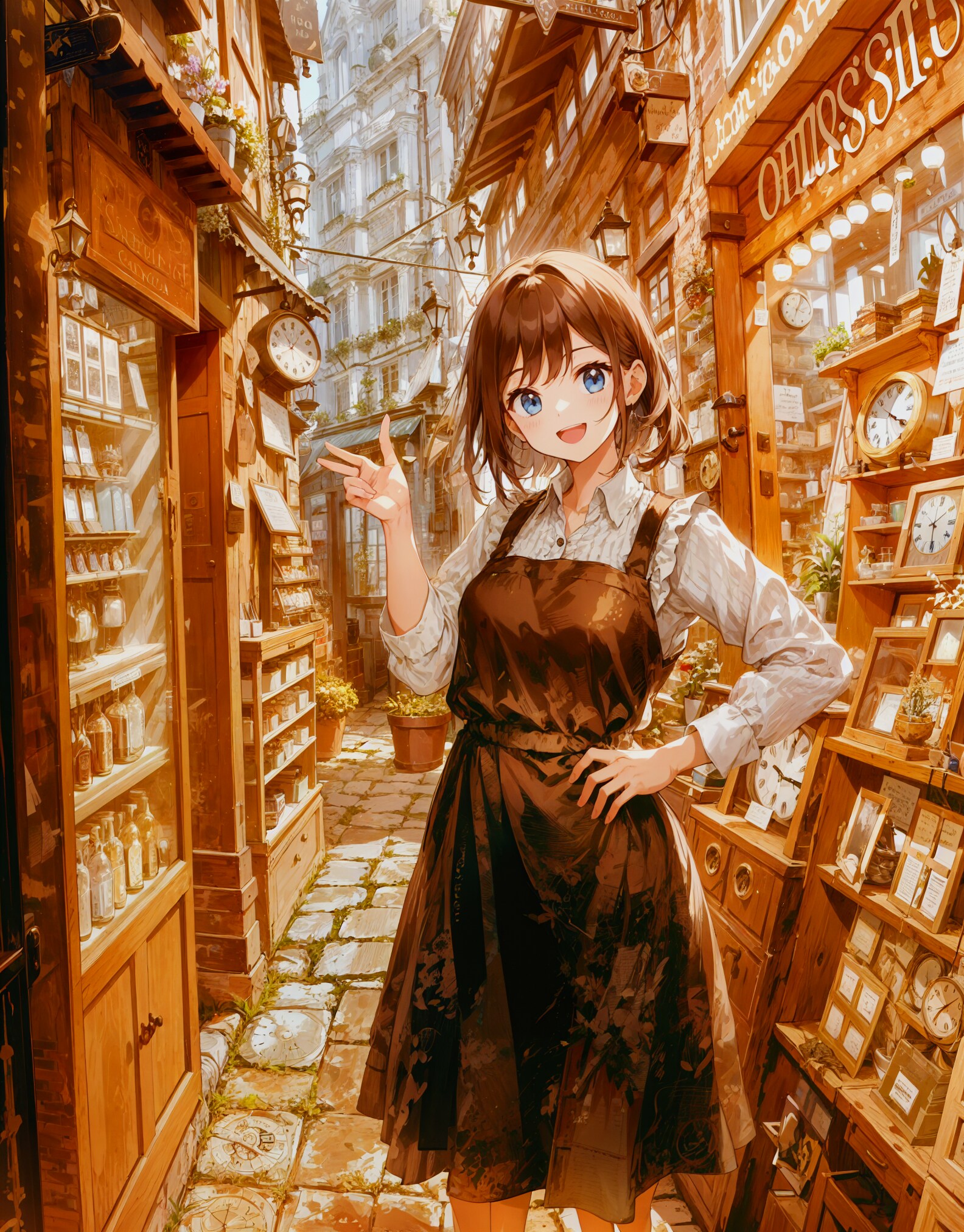 路地裏の時計店