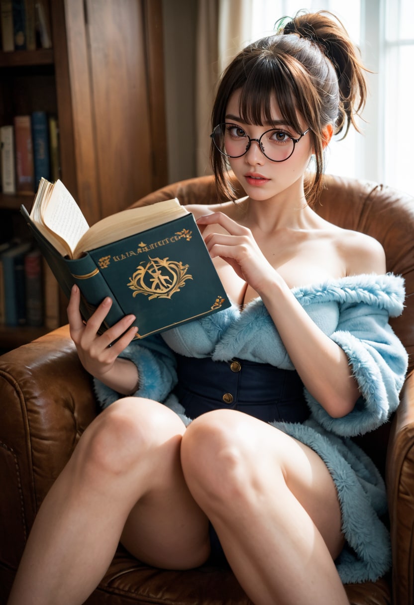 読書中03