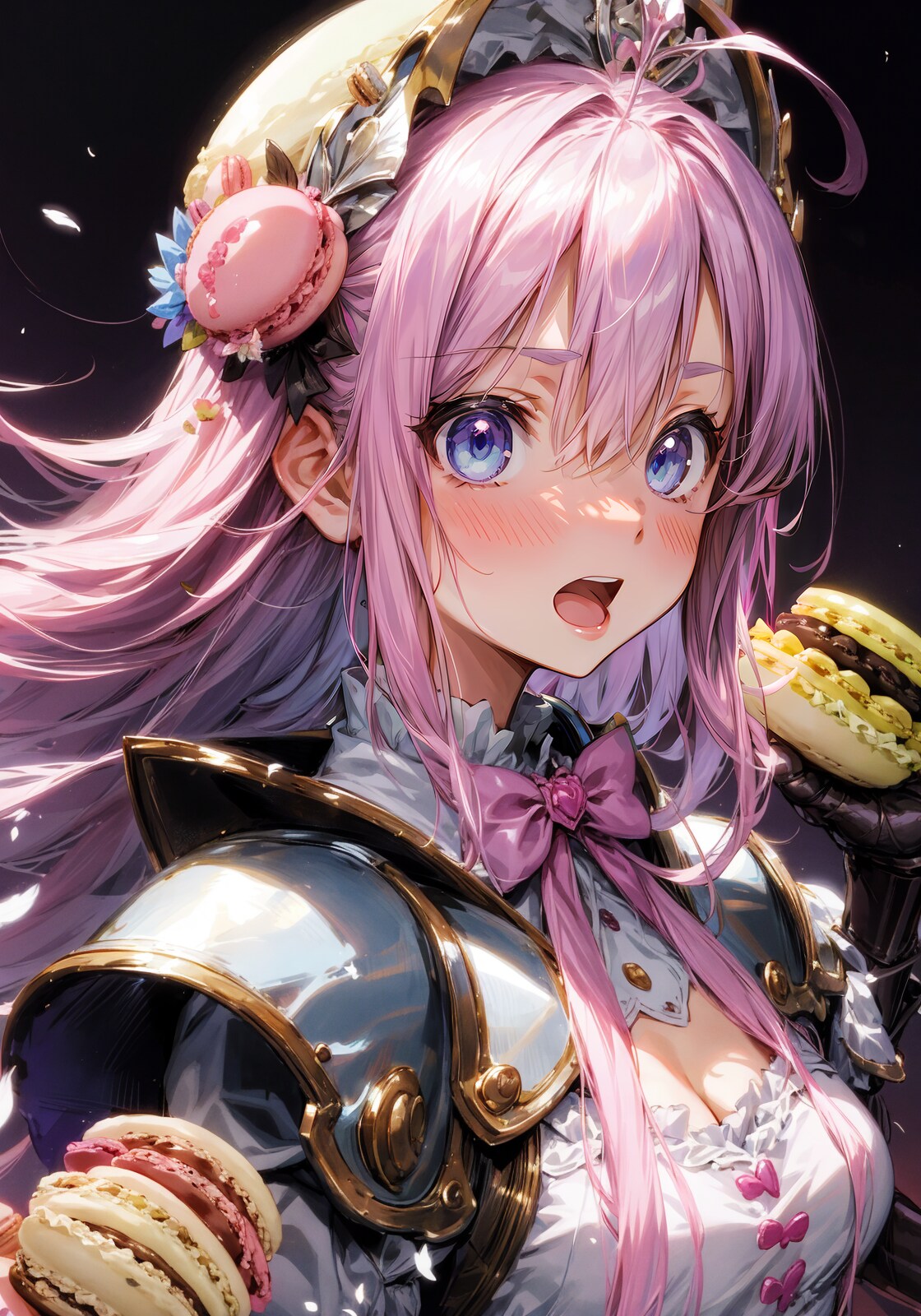 マ、マカロン騎士、戦いの中で戦いを忘れた！