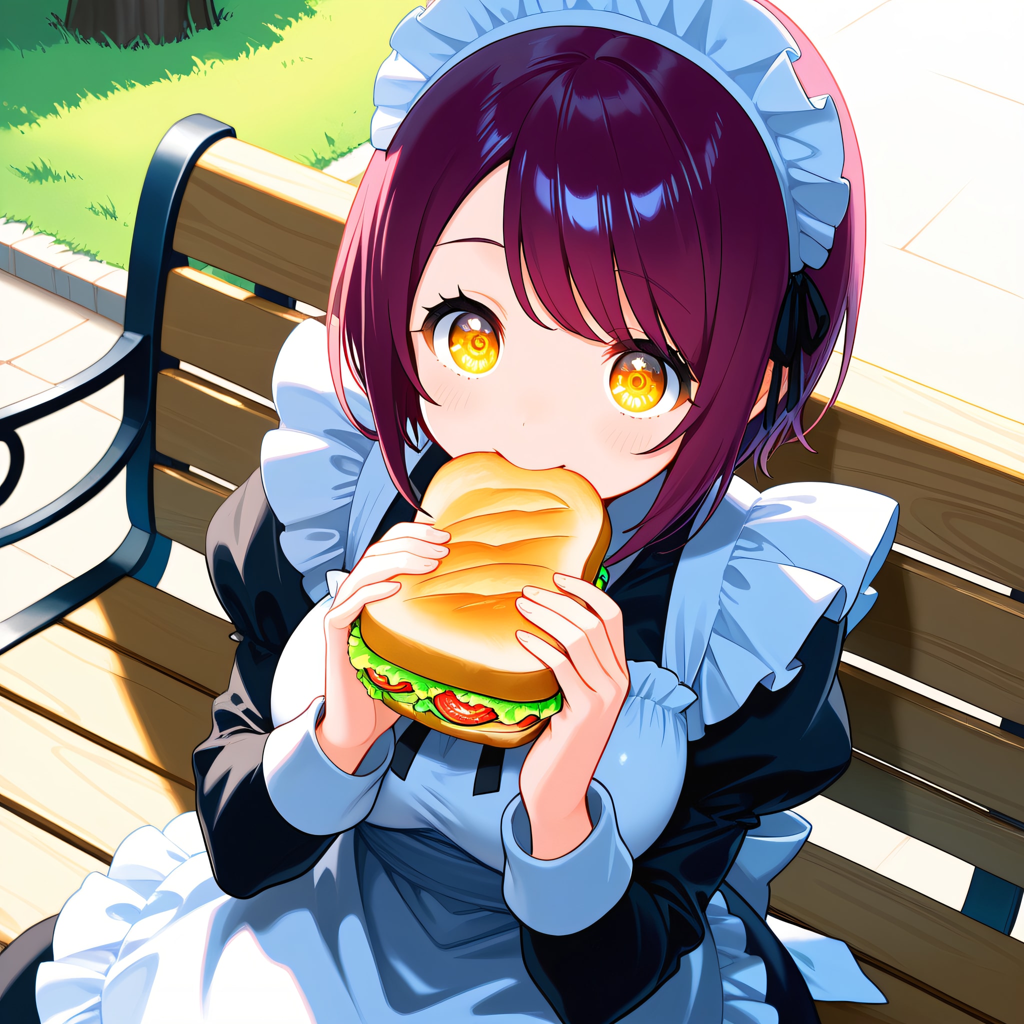 こんにちは（挨拶メイドの芽衣ちゃん） | の人気AIイラスト・グラビア