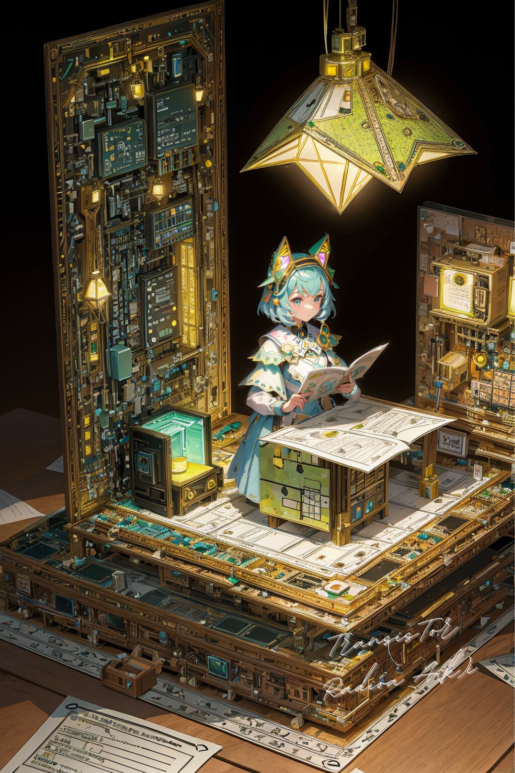 -Electronic Circuit Girl-automatic reading doll