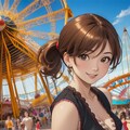 遊園地🎡デートポートコレクション💗三津さんですよー💗三十代巴ちゃんママ 7枚目