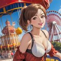 遊園地🎡デートポートコレクション💗三津さんですよー💗三十代巴ちゃんママ 2枚目