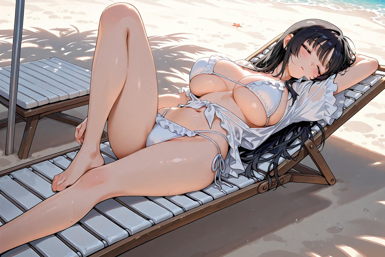 くつろいでる