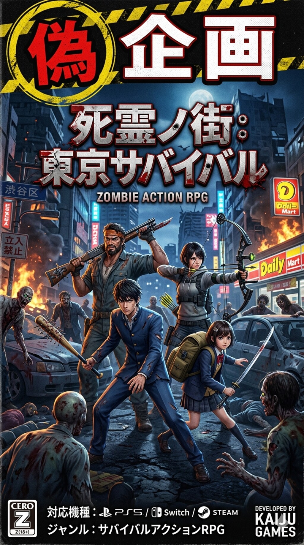 ゾンビゲームパッケージ風