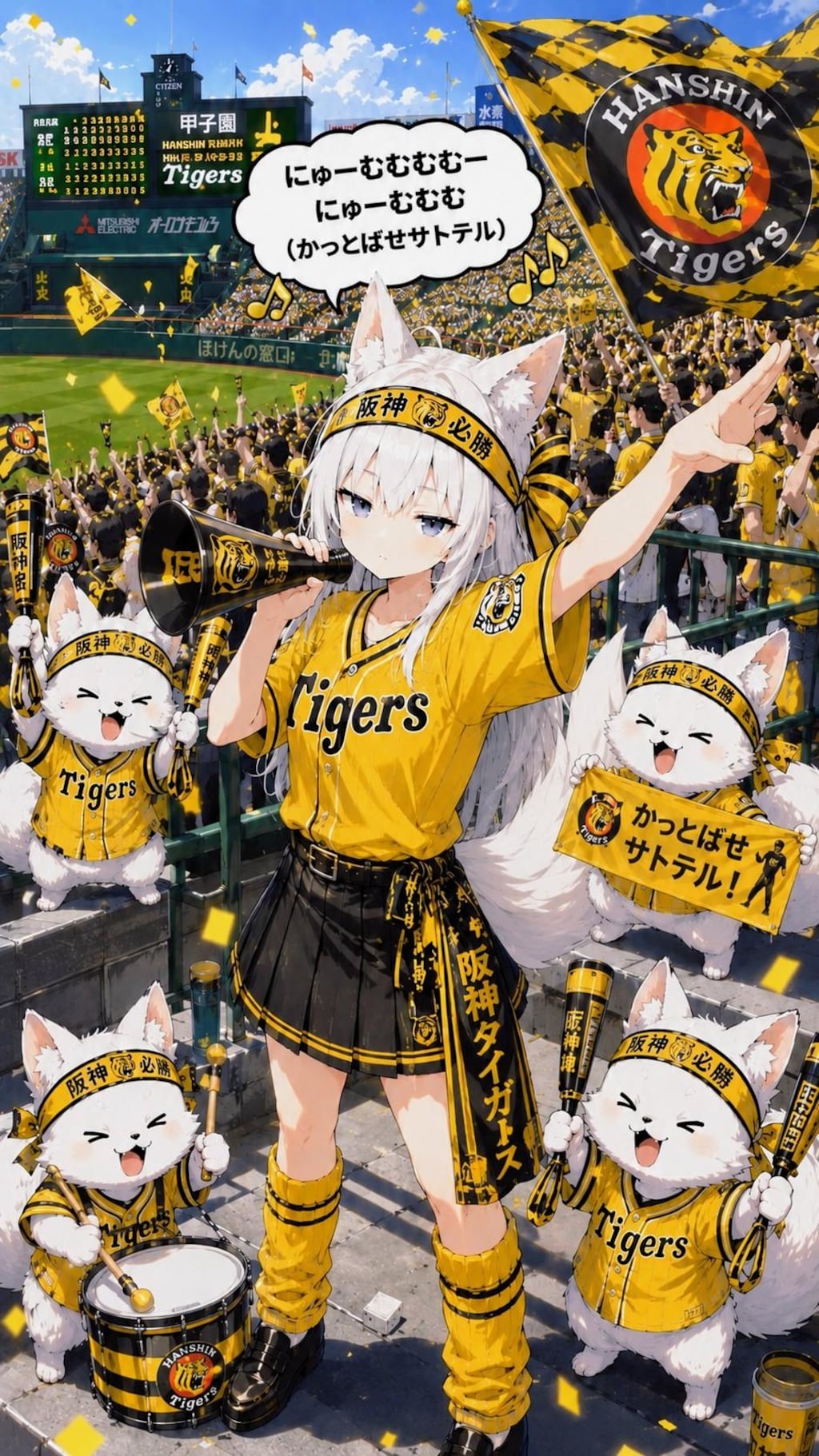 にゅーむむむむむー(六甲おろしにー)