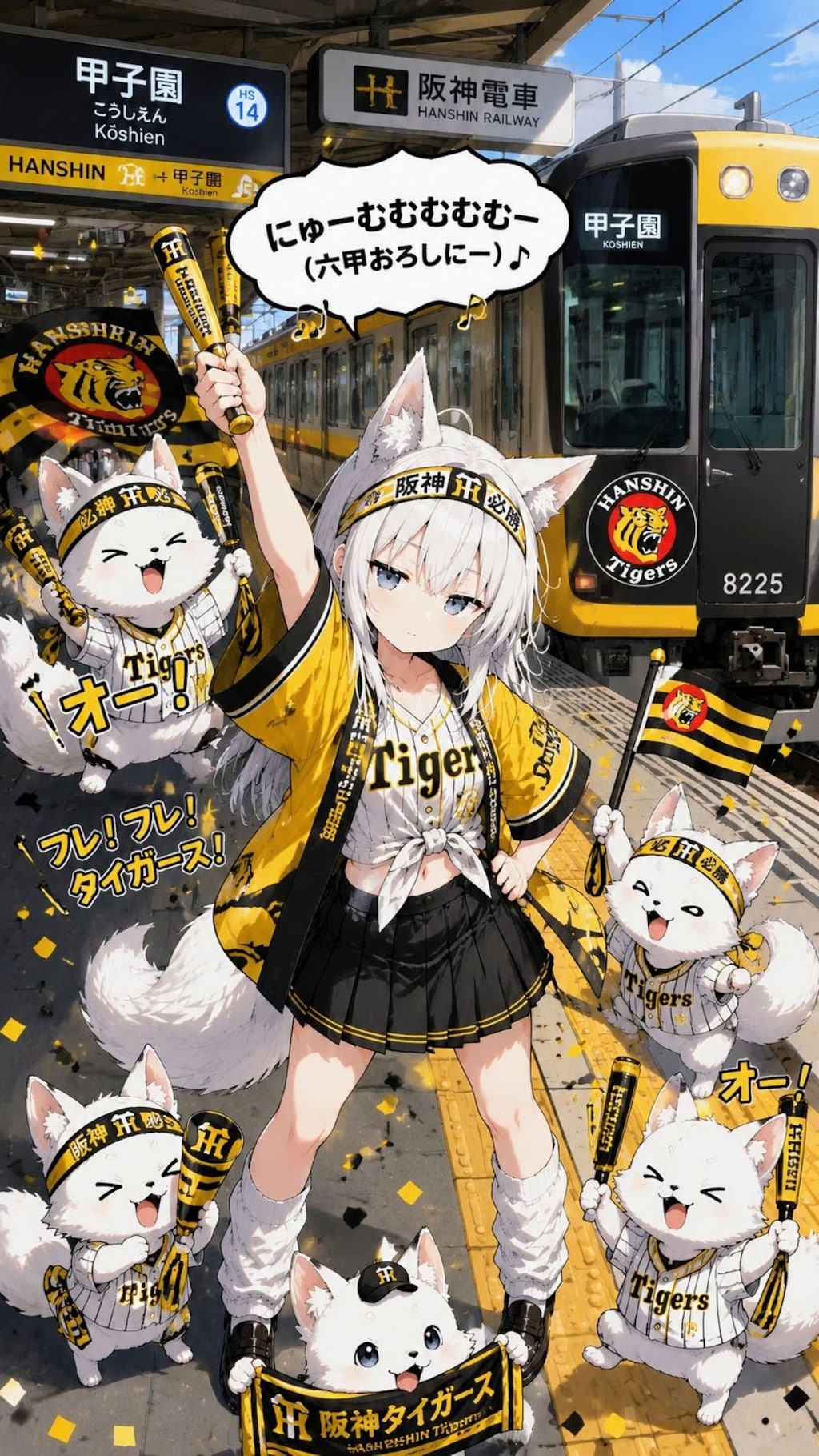 にゅーむむむむむー(六甲おろしにー)