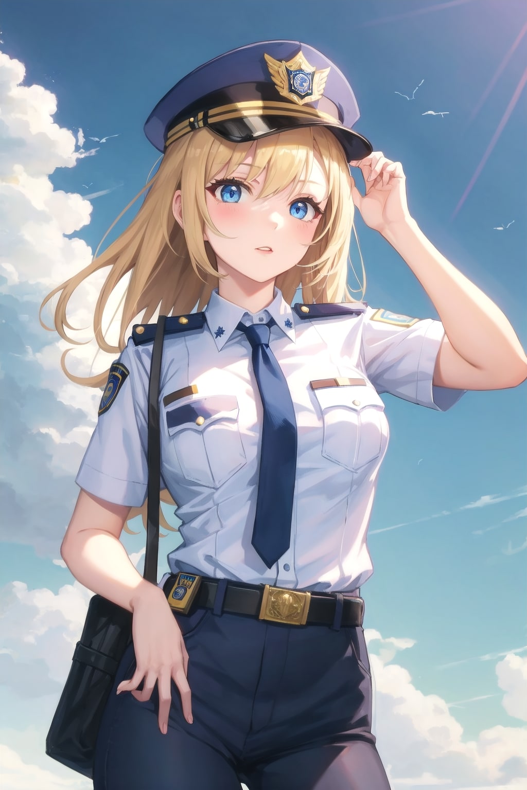 美少女婦人警官