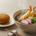 摩訶不思議食堂の天麩羅蕎麦とコロッケのセット 2枚目