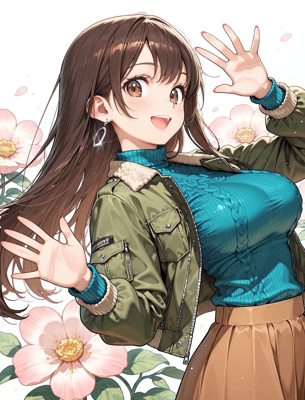 お出かけ茶髪ちゃん