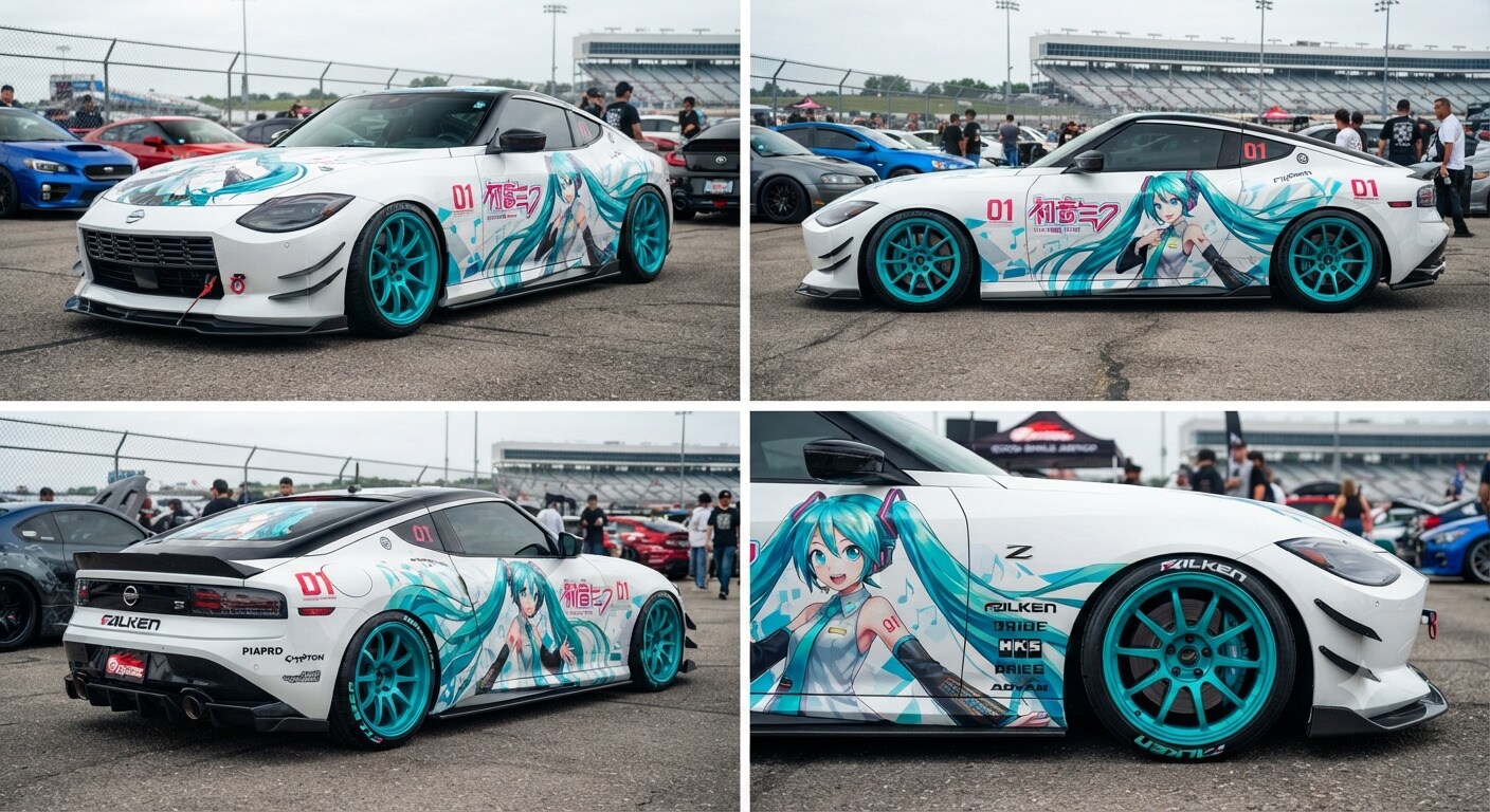 初音ミクRZ34痛車 | の人気AIイラスト・グラビア