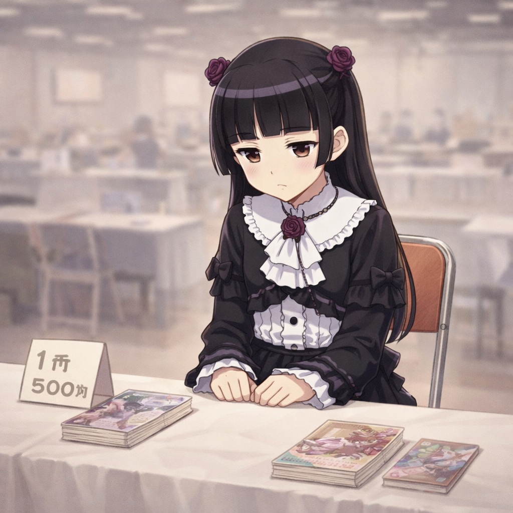 弱小売り子　黒猫