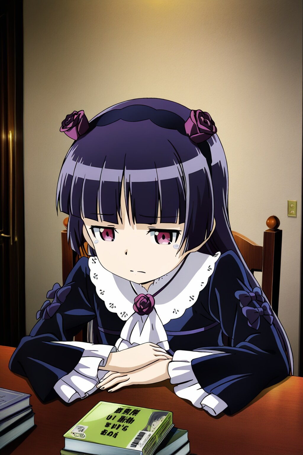 弱小売り子　黒猫