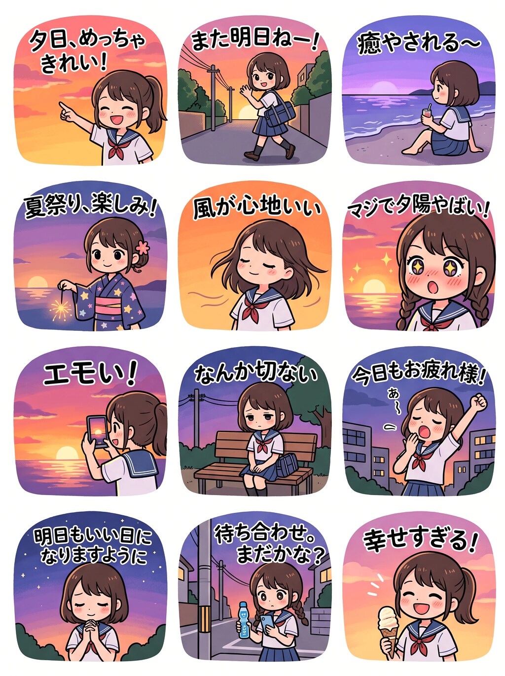 Summer Twilight Sticker Pack