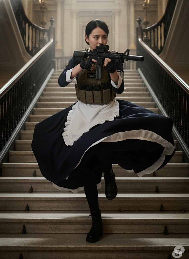 【試作】カフェTEA41副メイド長 | の人気AIイラスト・グラビア