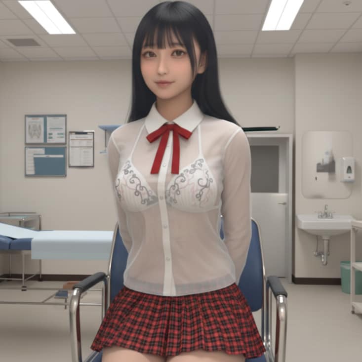 巨乳中学生の内科検診　準備編