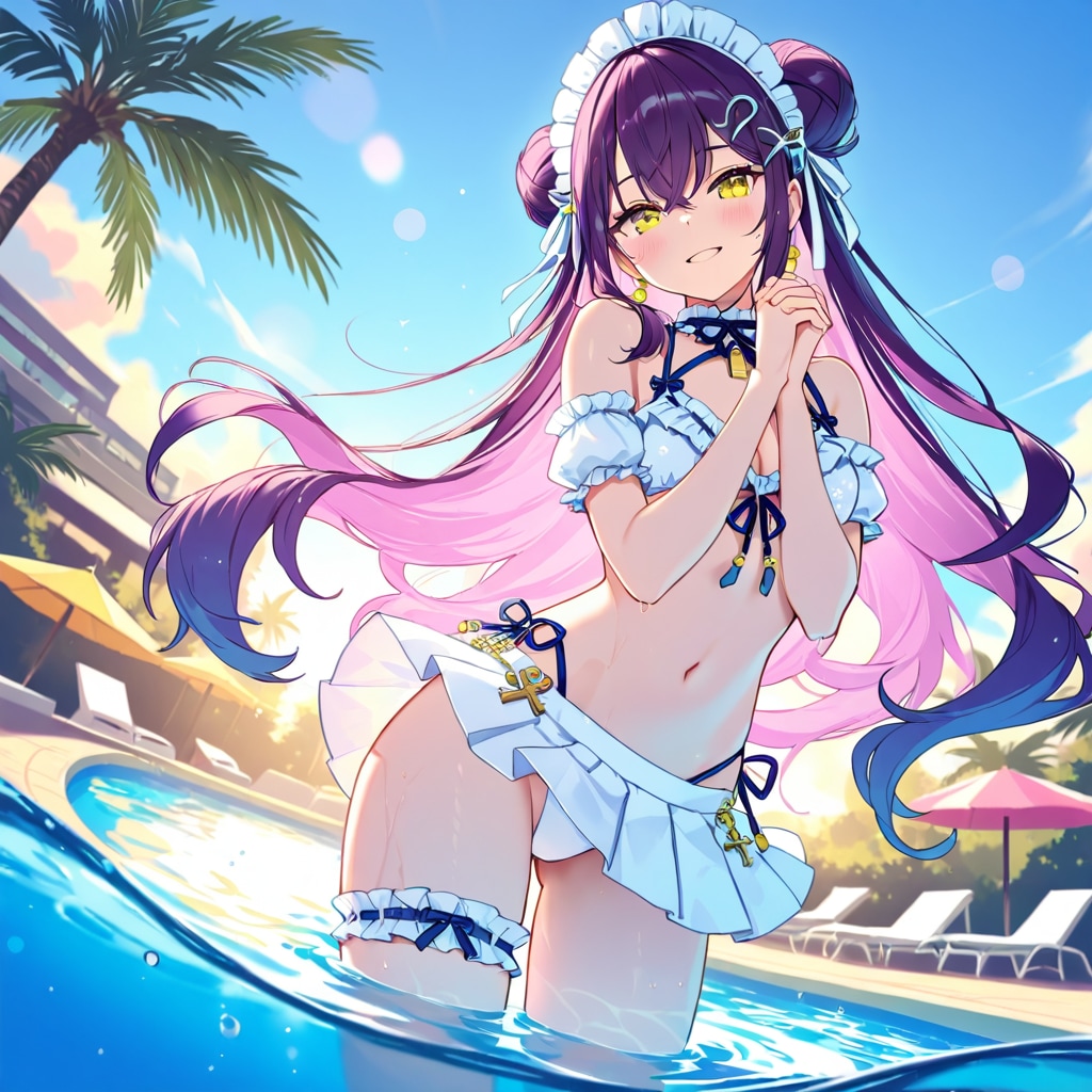 プールの太陽 | の人気AIイラスト・グラビア
