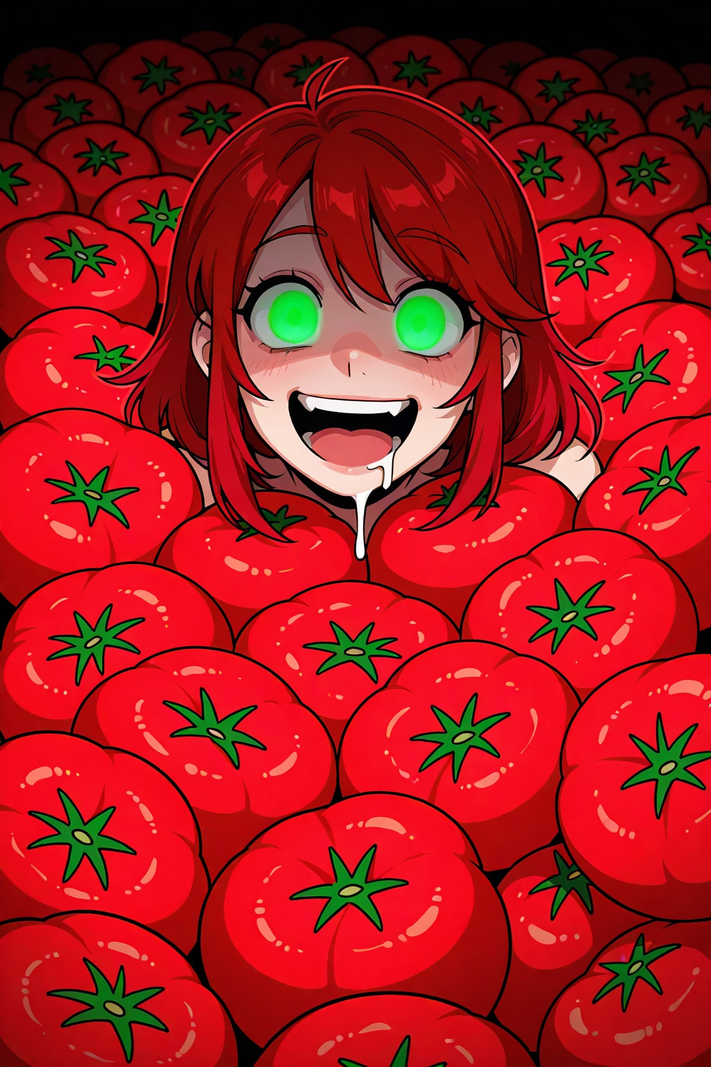 トマト大好き少女