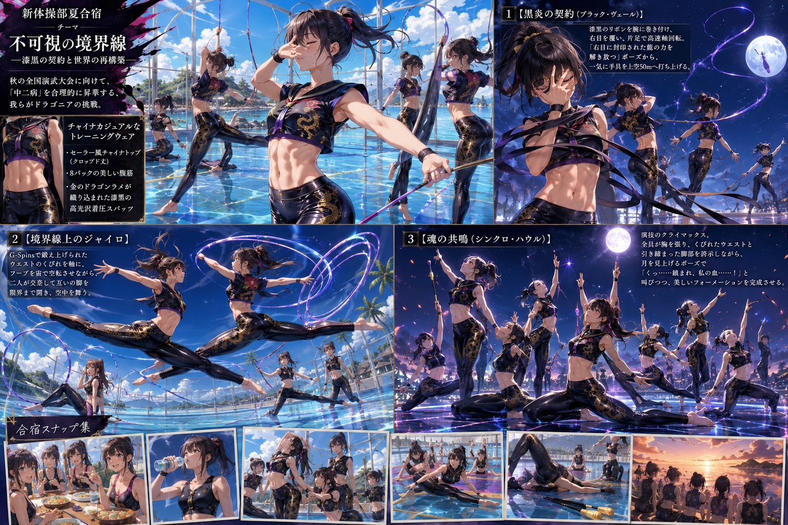 🤸‍♀️ 新体操部夏合宿：テーマ「不可視の境界線（中二病）」