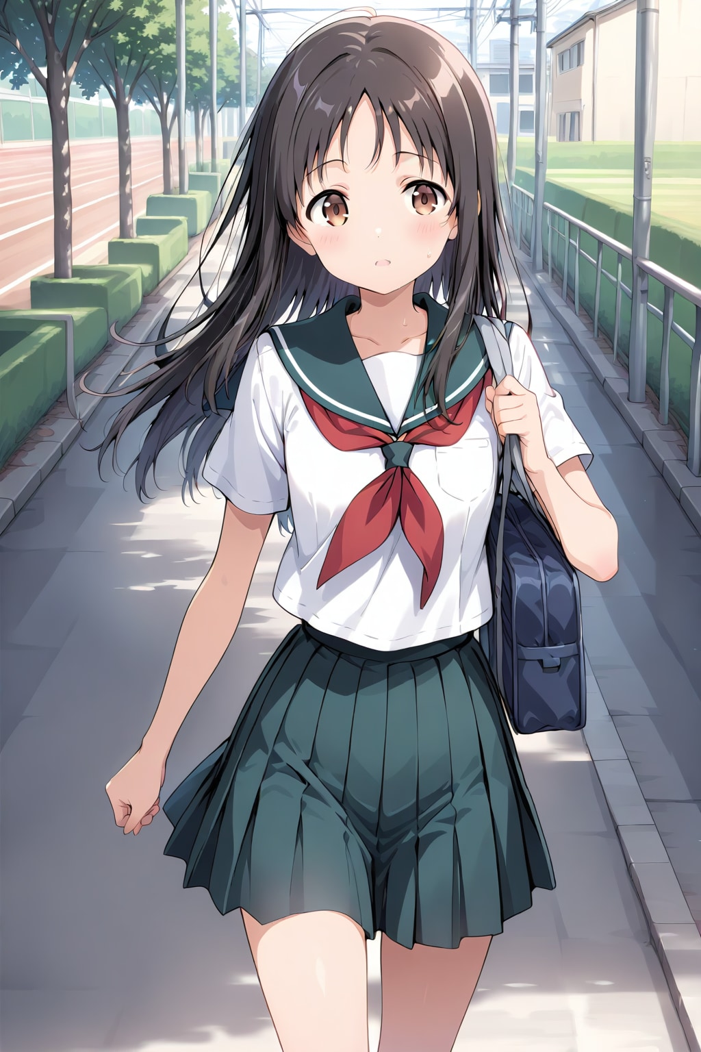 登校中 | の人気AIイラスト・グラビア