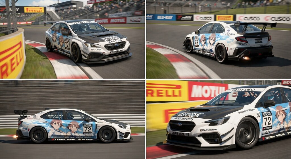 ストライクウィッチーズ痛車レーシングカーWRX