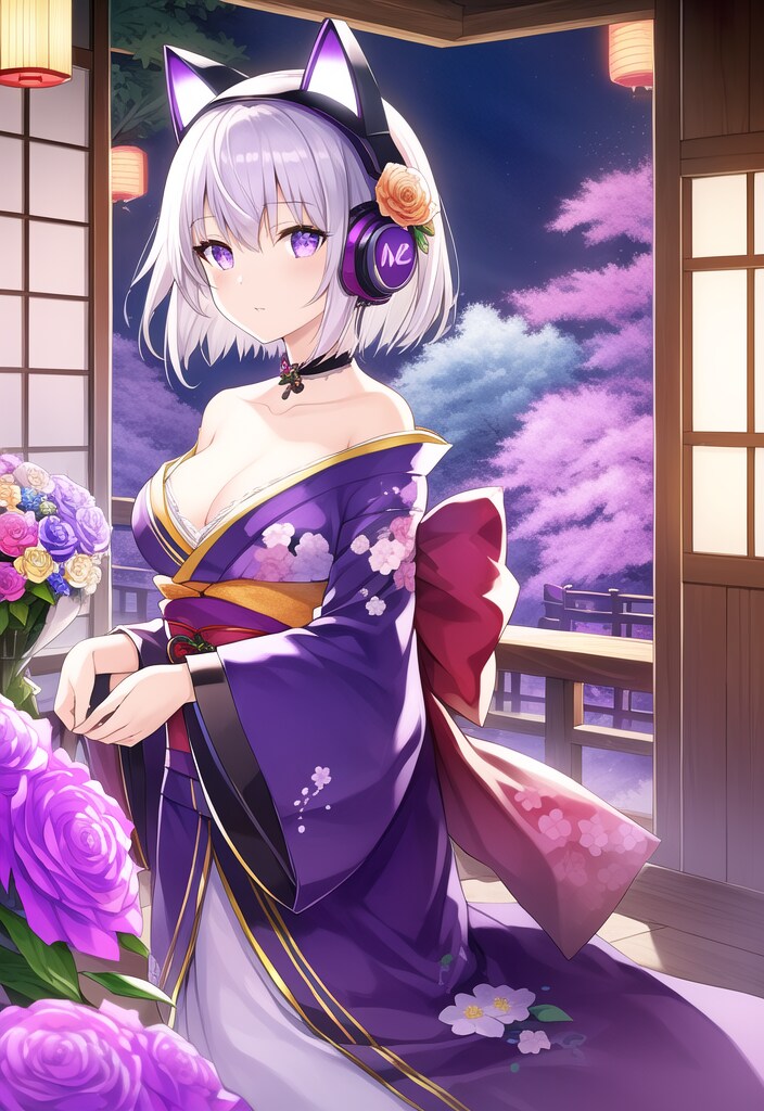 紫花の花嫁