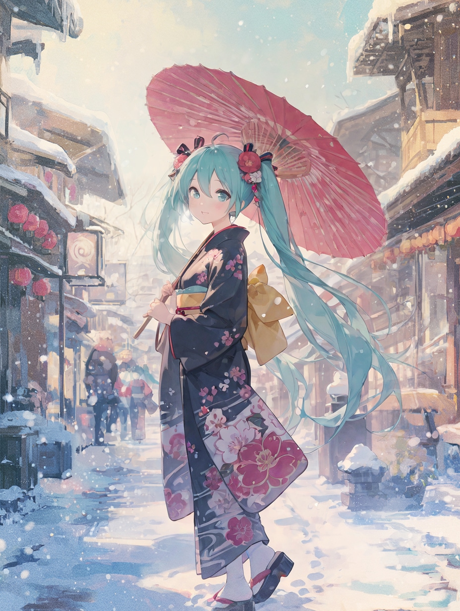 雪道小町 | の人気AIイラスト・グラビア