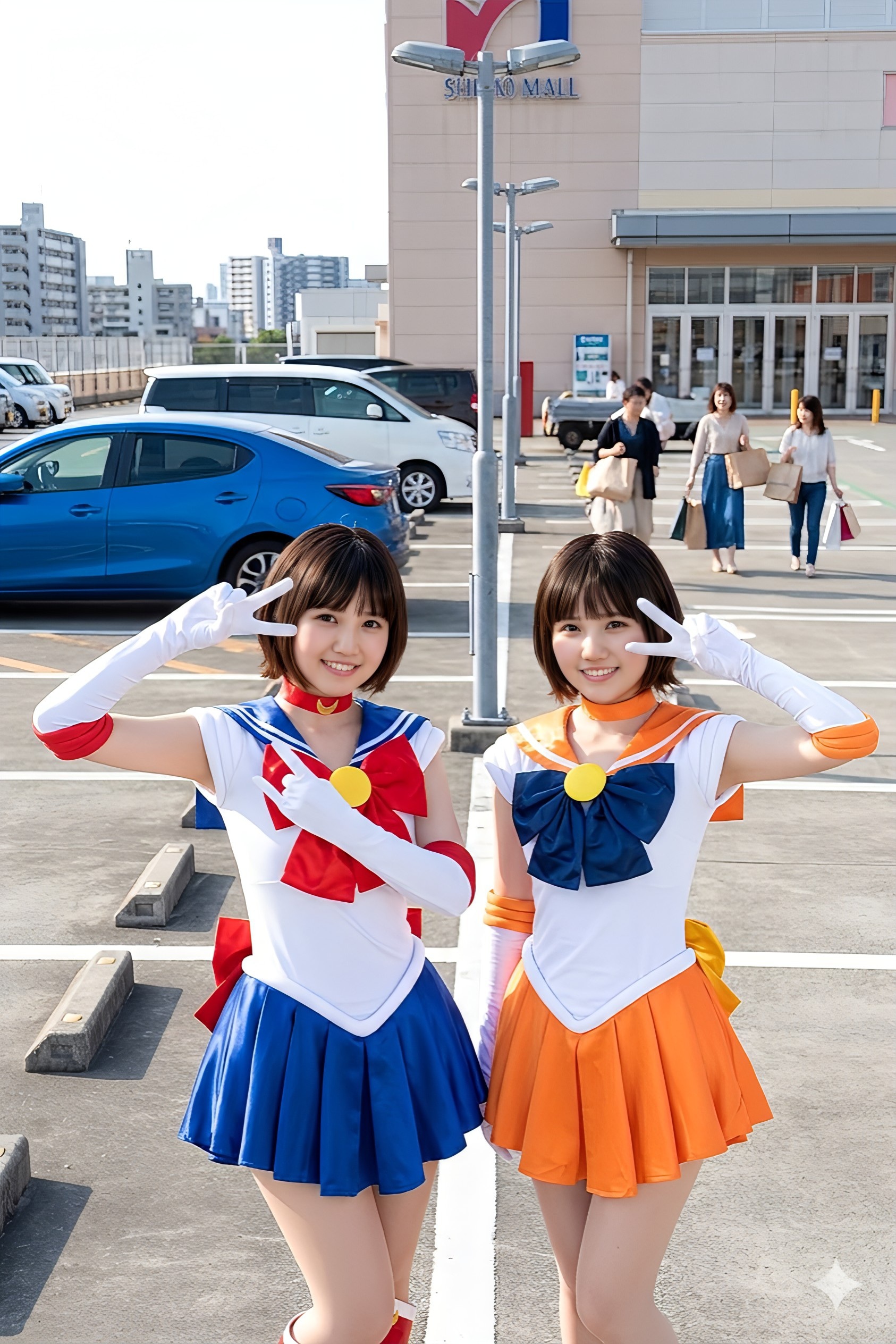 モールでコスプレ