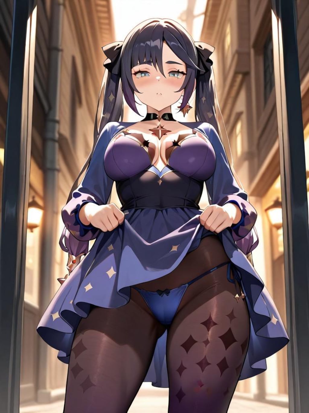 成熟したモナと外で❤️する話