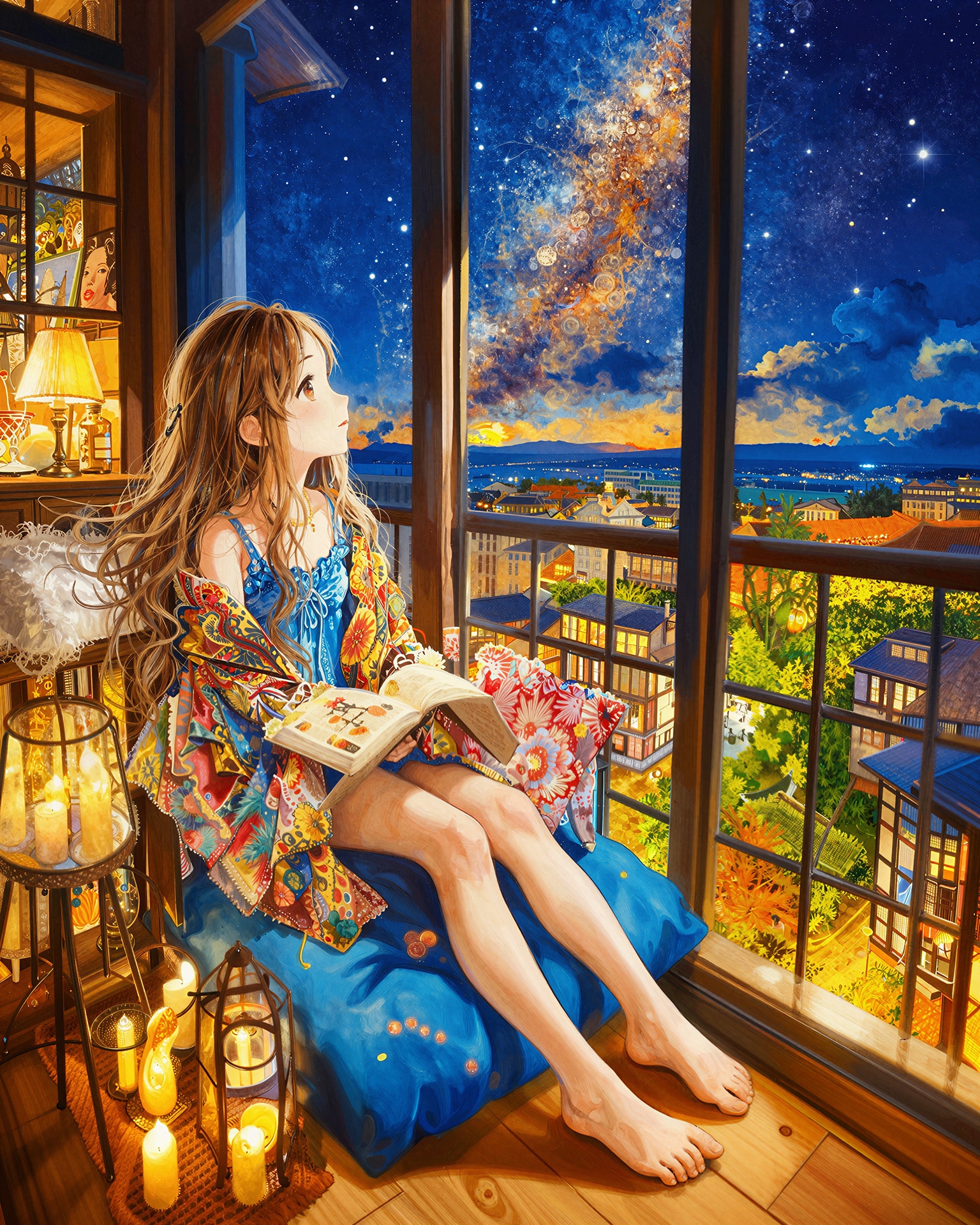 星河を読む夜 | の人気AIイラスト・グラビア