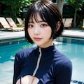 青水着Loraでポロリ 8枚目