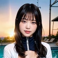 青水着Loraでポロリ 12枚目