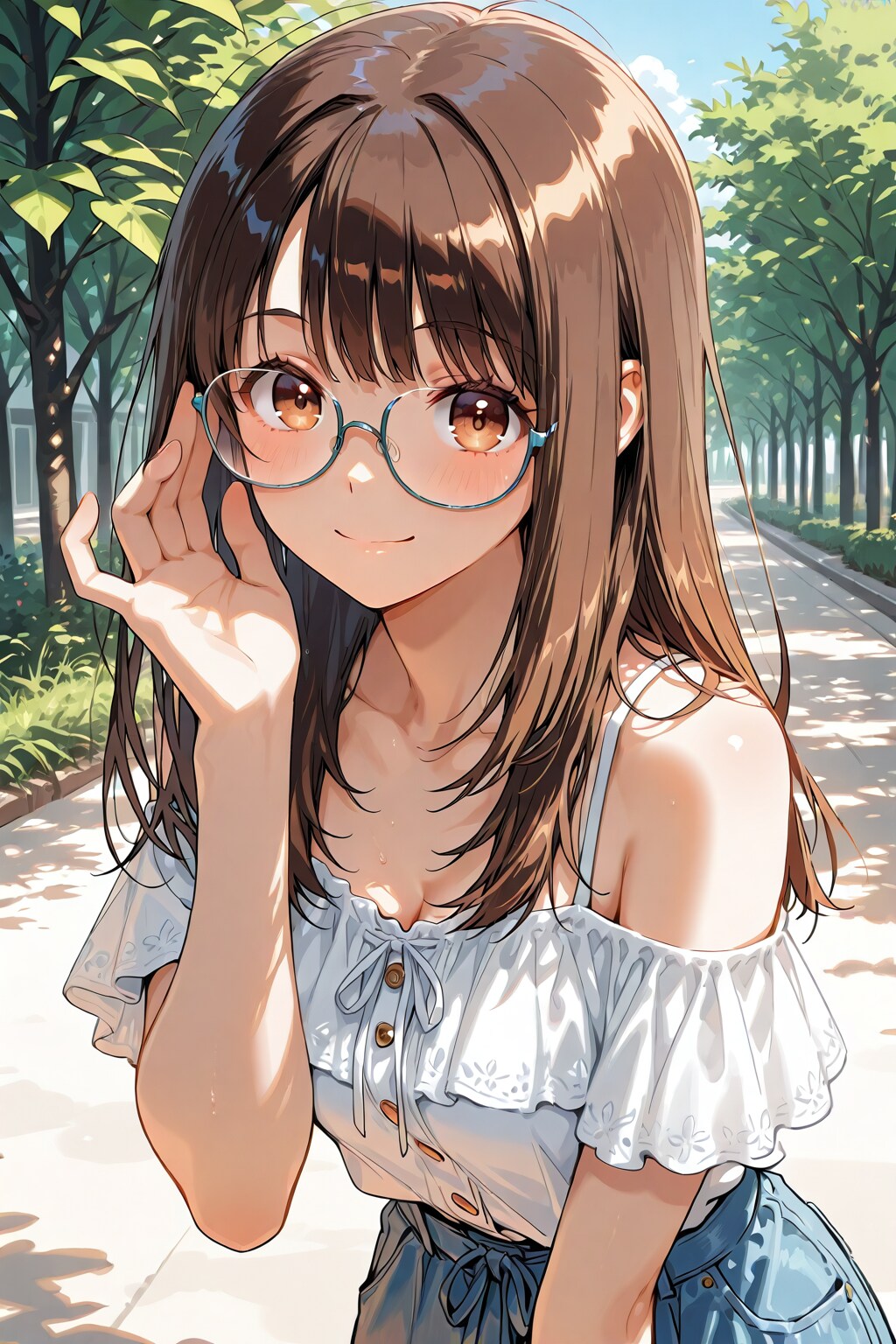 メガネ美少女