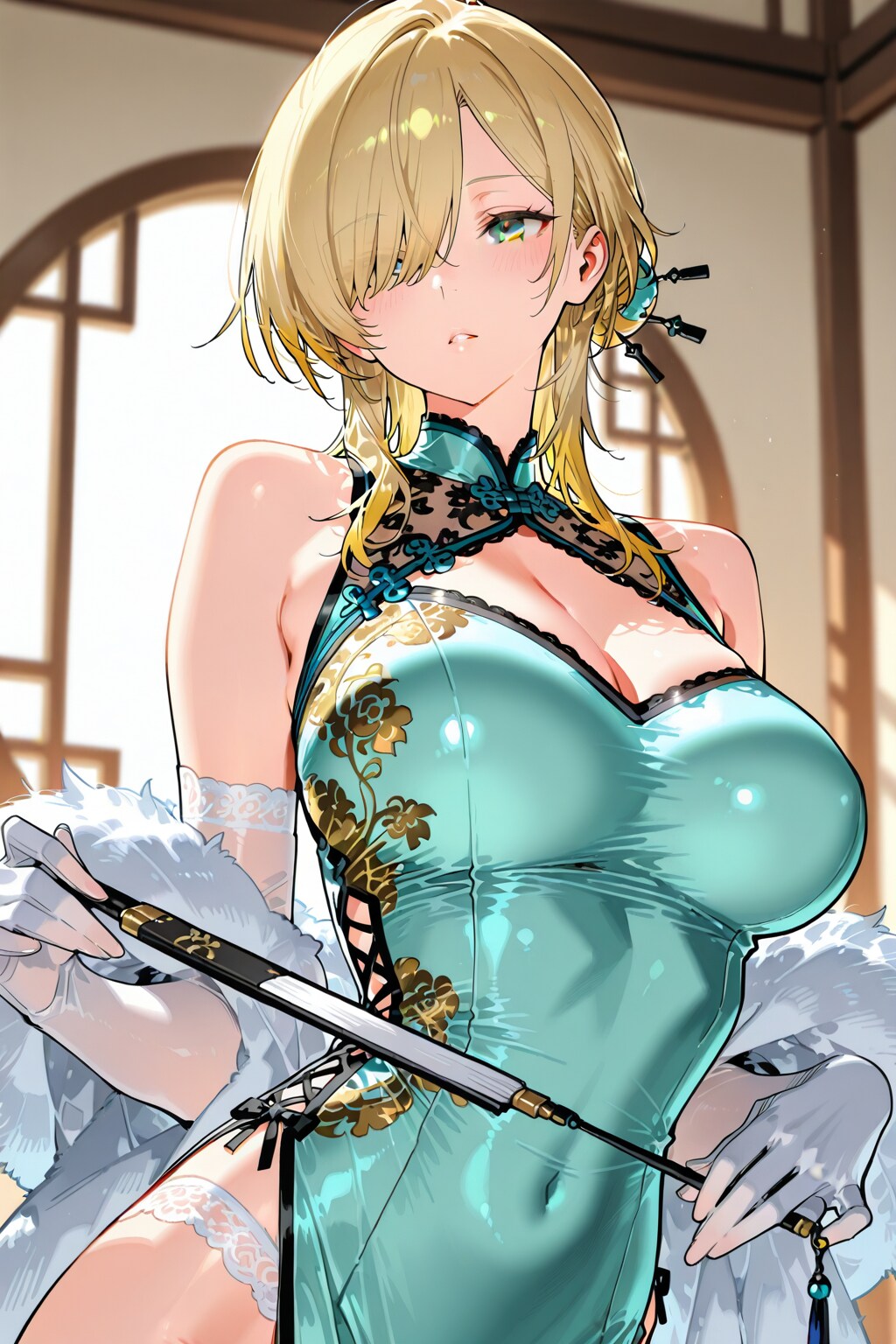 今日のコスはチャイナドレスです♪(^^