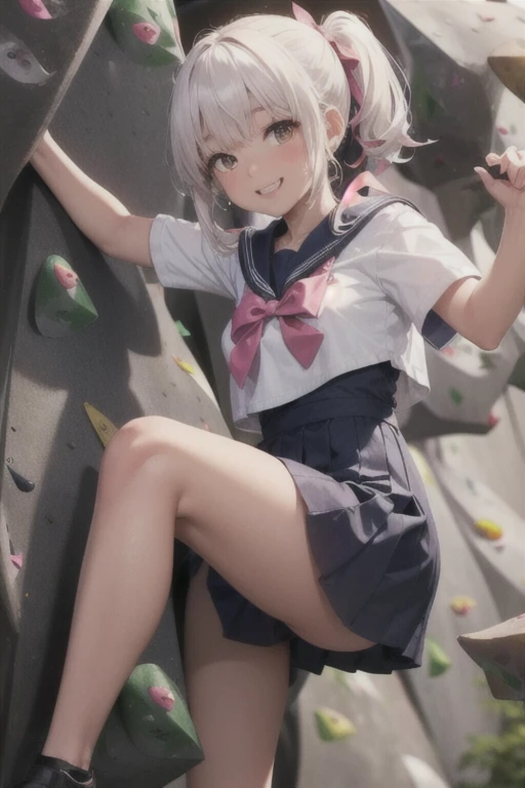 何言ってんのお兄ちゃん！ボルダリングだよっ