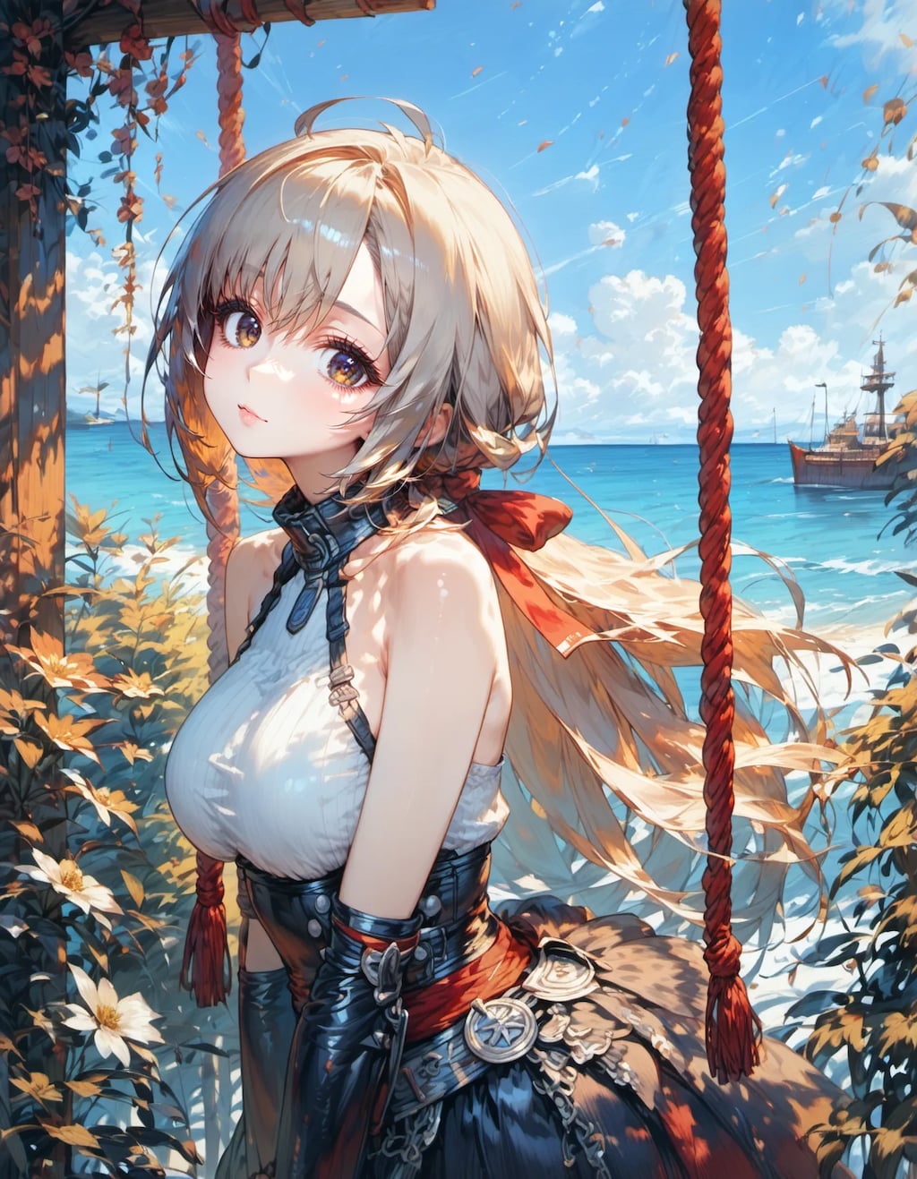 Voyage Dreams on a Seaside Swing