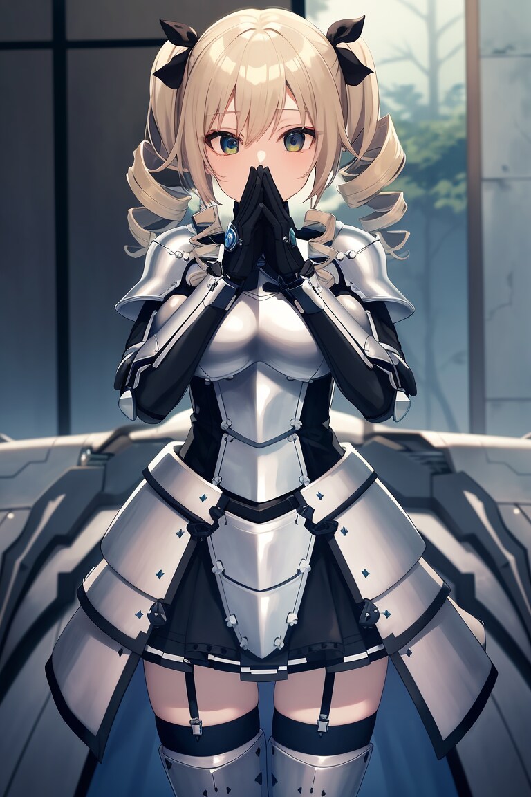 何かを見ちゃった少女騎士