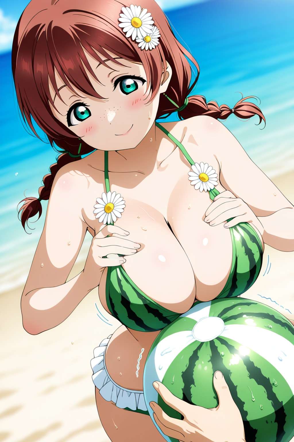 スイカビキニでスイカップでぱふぱふエマ🍉👙🏖️😍❤️