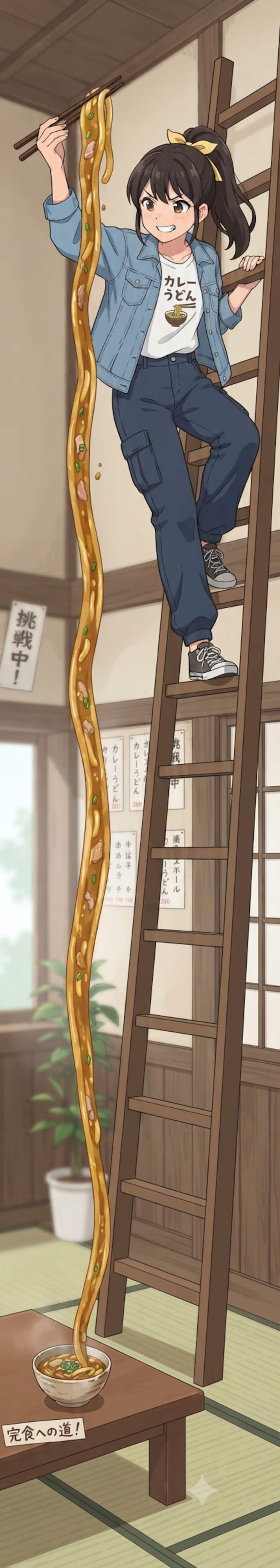 長すぎカレーうどん
