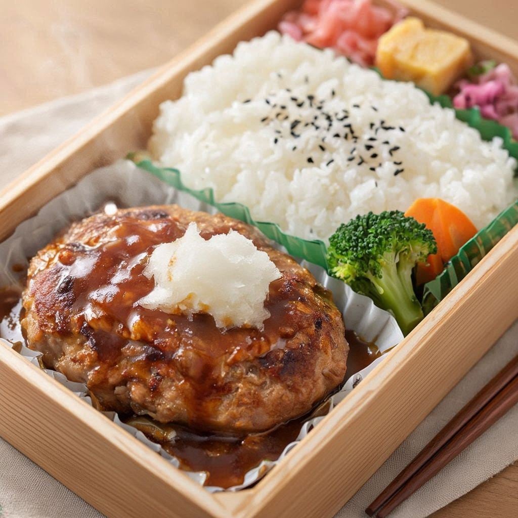 おろしハンバーグ弁当 | の人気AIイラスト・グラビア