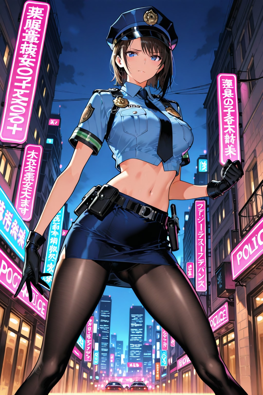 セクシー警官 | の人気AIイラスト・グラビア