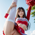露出チアガール03 2枚目