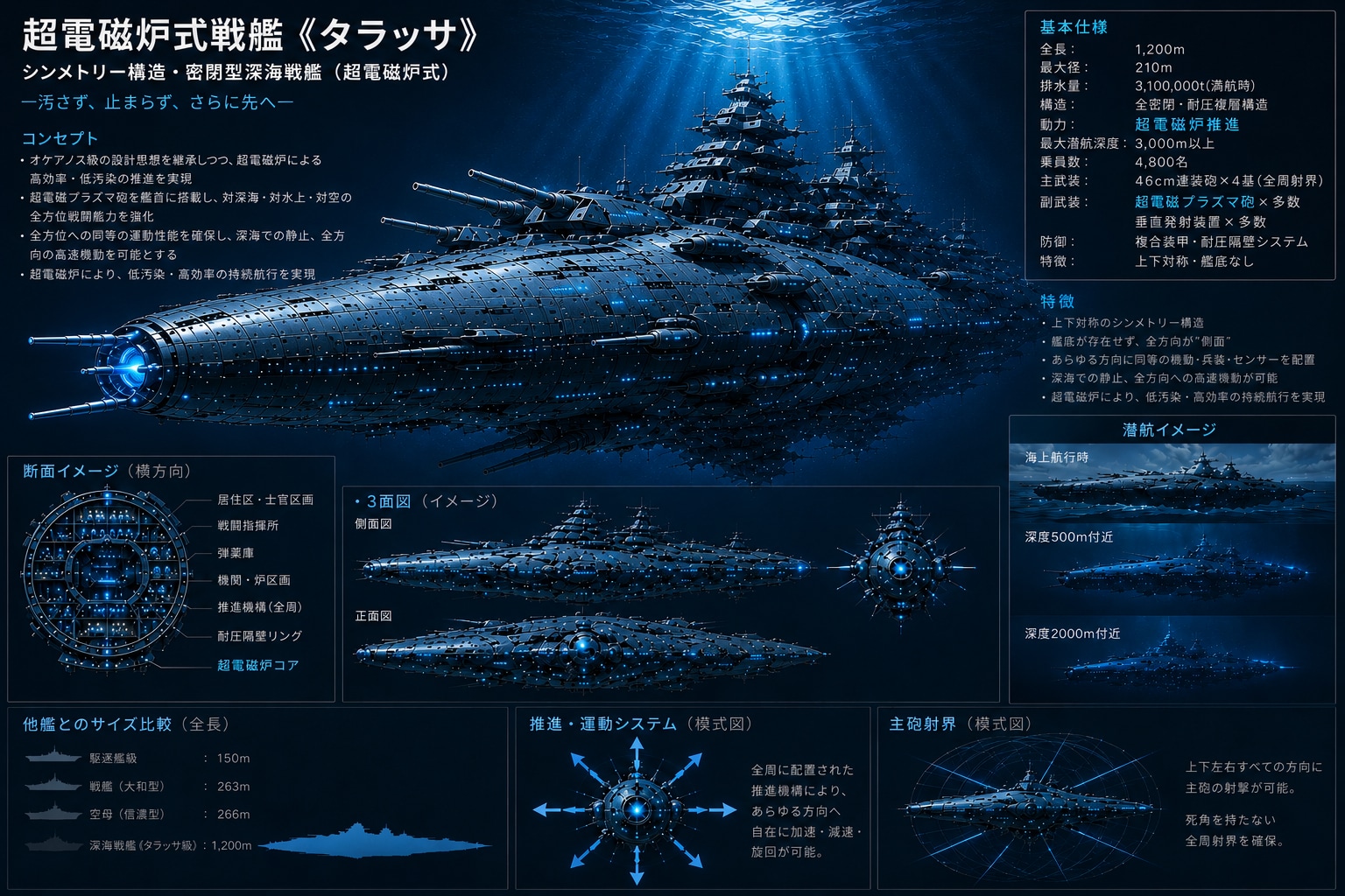 海上委員会 超電磁炉式戦艦《タラッサ》