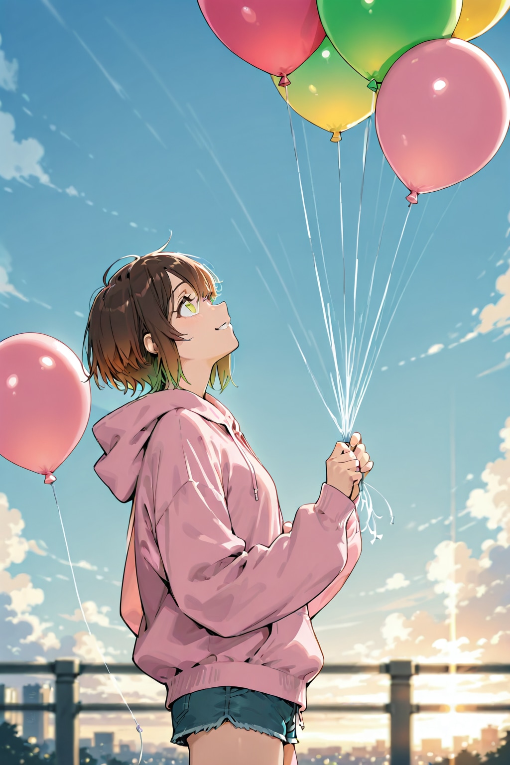 風船と琴音ちゃん